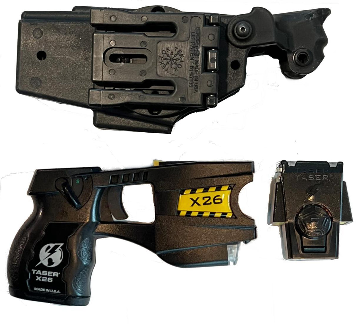 Used Black TASER® X26 with Laser Sight and LED Flashlight - Tophatter Daily Deals