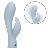 Contour Kali Flexible Dual Massager in Light Blue with 10 Vibration Functions and Rechargeable > Vibrators > Ladies > Rabbit - Tophatter Daily Deals