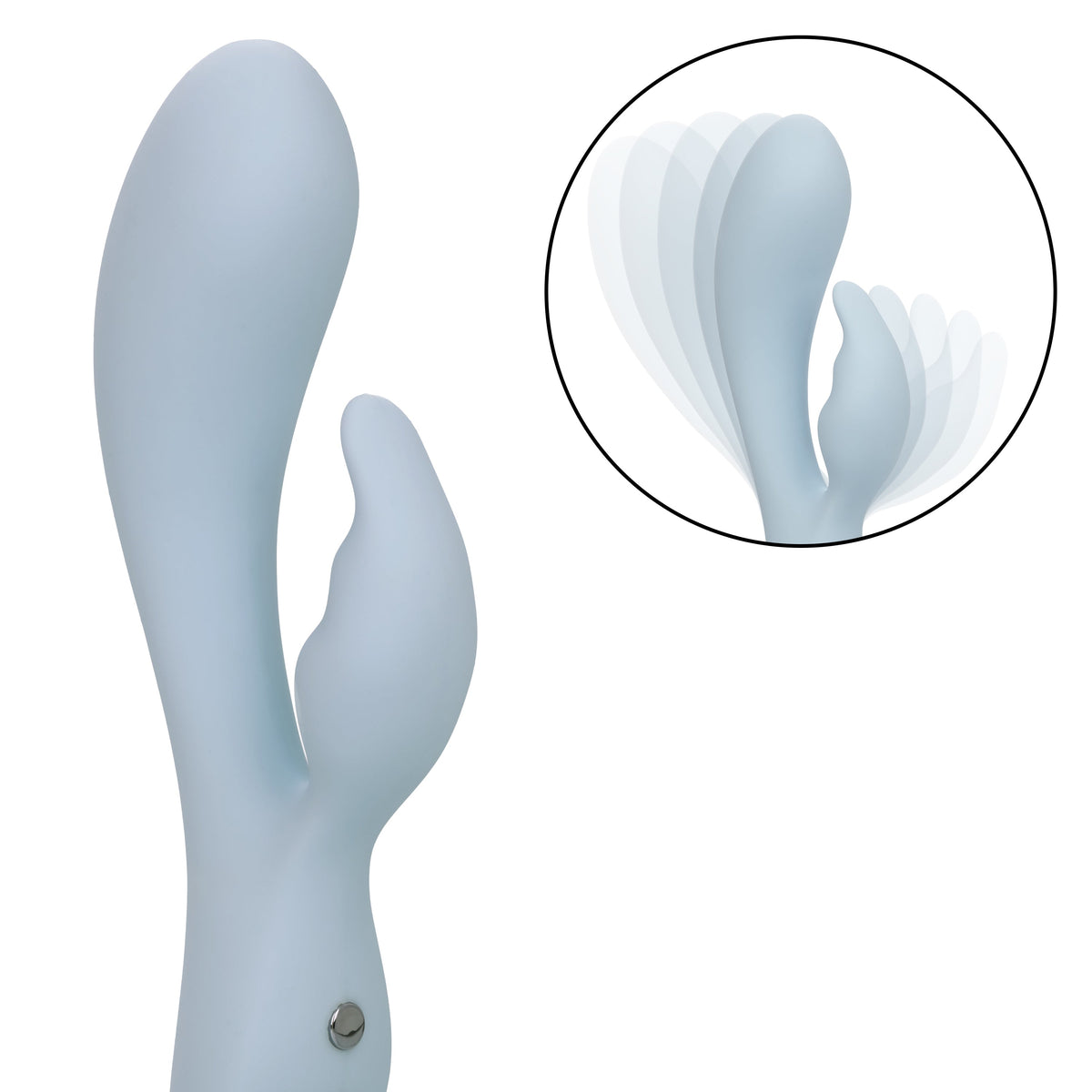 Contour Kali Flexible Dual Massager in Light Blue with 10 Vibration Functions and Rechargeable > Vibrators > Ladies > Rabbit - Tophatter Daily Deals