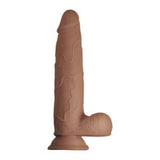 Real Cocks Dual Layered (Brown) – 9 Inch Girthy Realistic Veiny Dildo with Testicles > Dildos > Realistic Dildos - Tophatter Daily Deals