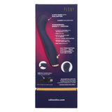 Chic Peony Flexible G-Wand Vibrator with Dual Motors, 10 Speeds, Navy Blue Silicone and Gold Accents > Sex Toys For Ladies > G-Spot Vibrators - Tophatter Daily Deals
