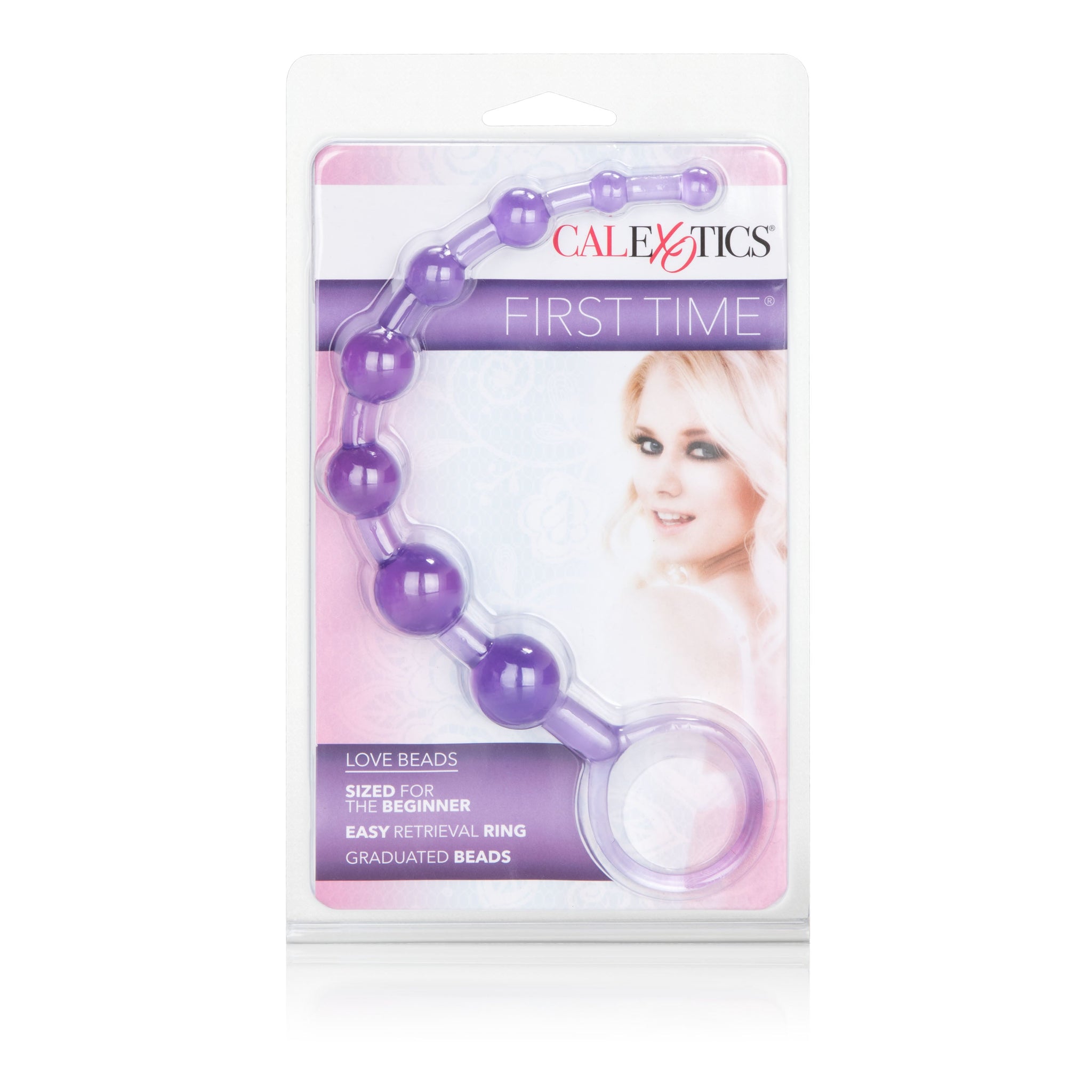 First Time Love Beads Purple Slim Graduated Flexible Anal Beads with EZ Retrieval Ring > Anal Range > Anal Beads - Tophatter Daily Deals