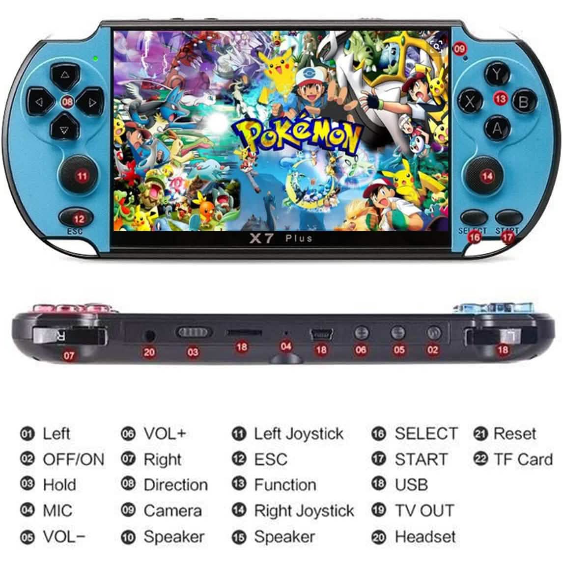 X7Plus Dual Joystick Portable Handheld Game Console Video Games & Consoles - Tophatter Daily Deals