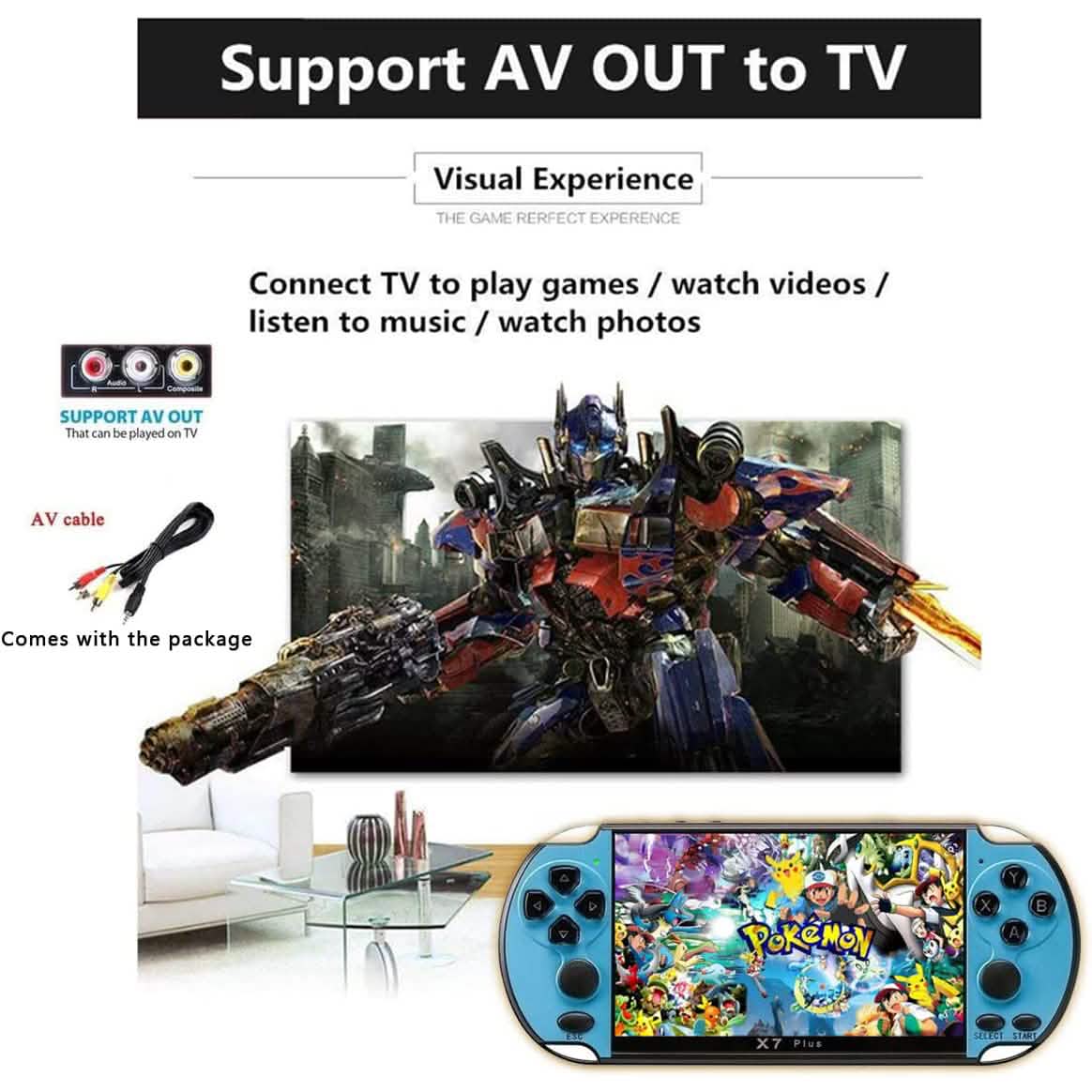 X7Plus Dual Joystick Portable Handheld Game Console Video Games & Consoles - Tophatter Daily Deals