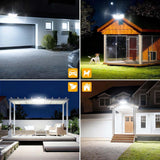 2-Pack: Solar Security Light with Remote, 416 LED 5 Head Motion Sensor Flood Light