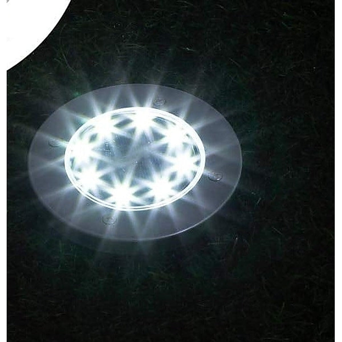 8-Pack: Solar Ground Lights, Stainless Steel In-Ground Disk Pathway Lights Solar Outdoor Lights - Tophatter Daily Deals