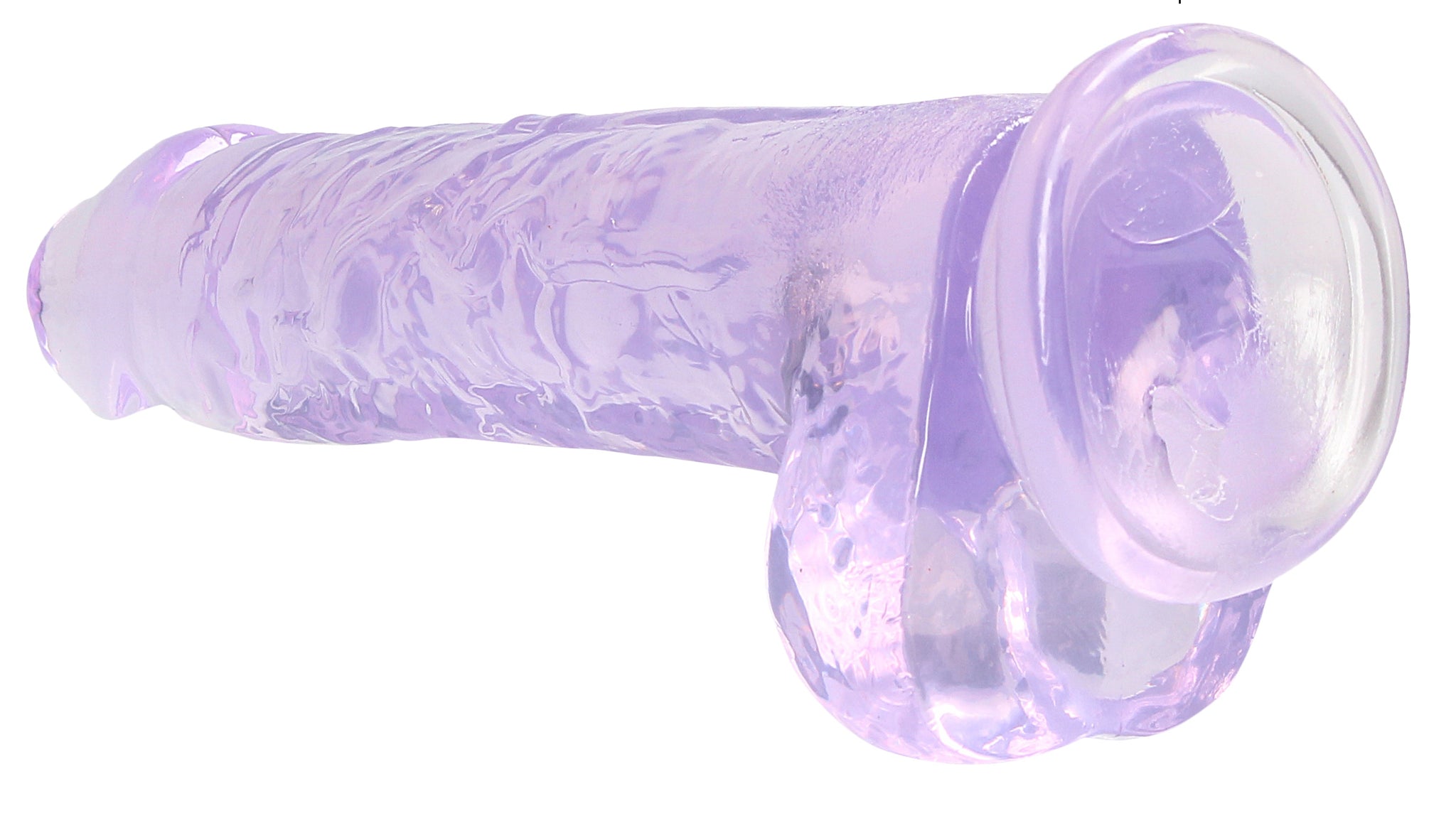 Realrock Crystal Clear (Transparent) – 8 Inch Realistic Dildo with Balls > Dildos > Realistic Dildos - Tophatter Daily Deals