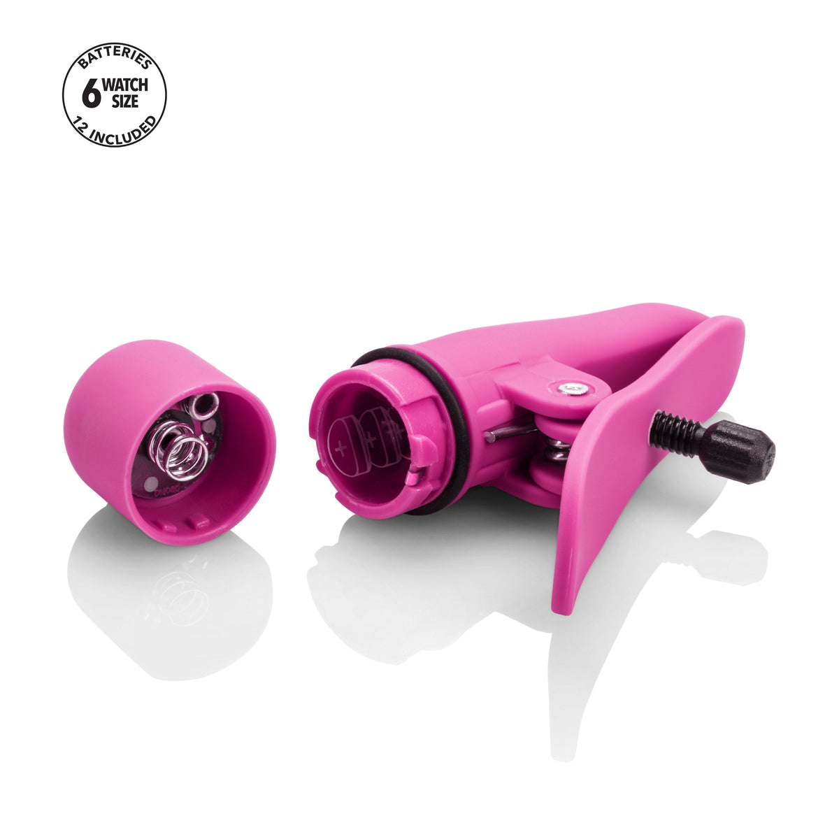 Nipple Play Nipplettes Vibrating Adjustable Nipple Clamps Pink 2.75 Inch Waterproof > Sex Toys > Nipple Suckers - Tophatter Daily Deals