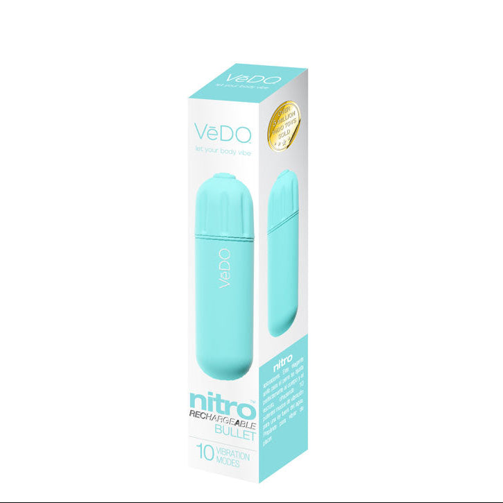 Nitro (Turquoise) – Waterproof Rechargeable 3.25 Inch Bullet Vibrator > Vibrators > Mini Vibrators - Tophatter Daily Deals