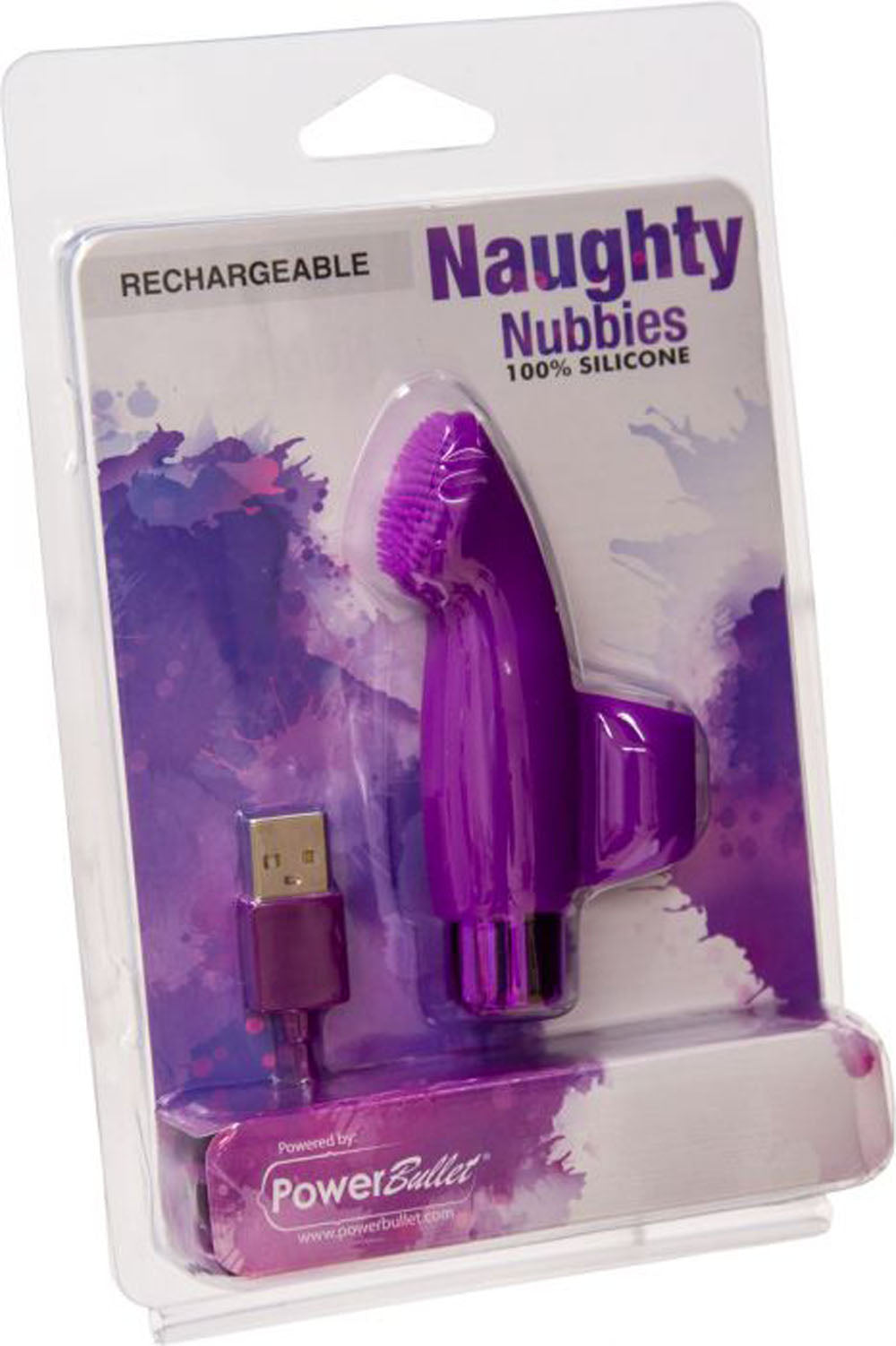 Naughty Nubbies Finger Vibe w Mini Powerbullet Purple Massager > Vibrators > Finger Vibrators - Tophatter Daily Deals