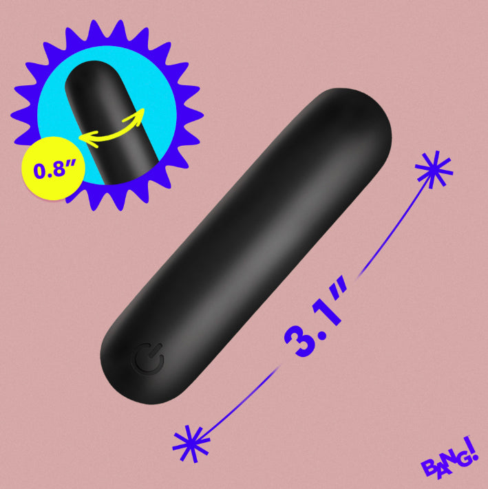 Bang! Flexible Silicone Bullet (Black) – Silicone Bullet Vibrator > Vibrators > Mini Vibrators - Tophatter Daily Deals