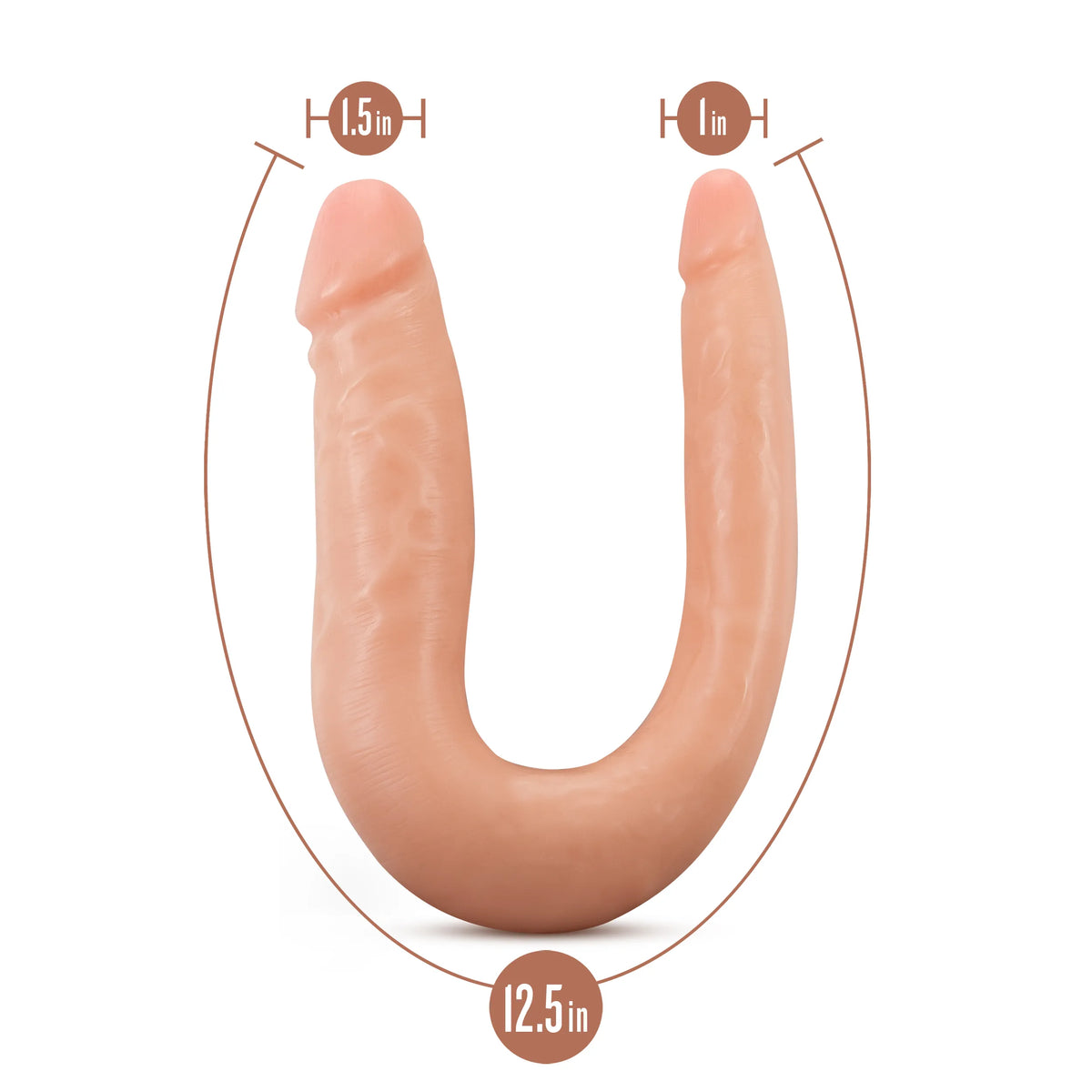 Dr. Skin Mini Double Dong – Soft Flexible Double Penetration Toy > Dildos > Double Dildos - Tophatter Daily Deals