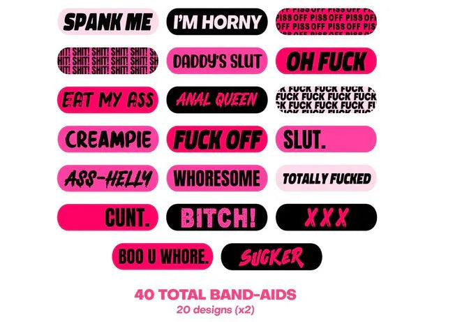 Naughty Naughty XXX Ouchie Stix – 40-Pack Bandages > Novelties > Gag Gifts - Tophatter Daily Deals