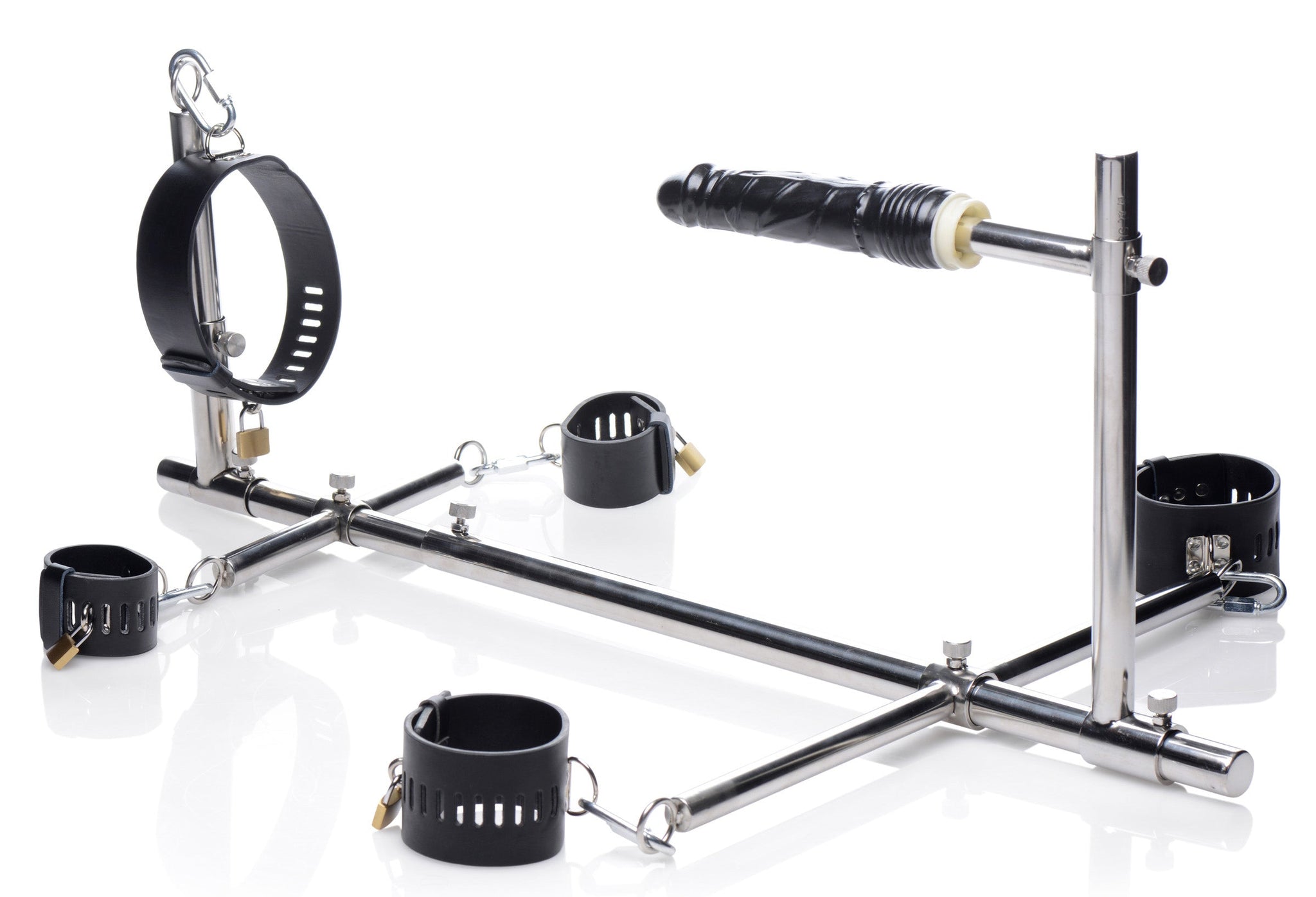 Master Series Imprisoned Metal Stockade with Dildo for Adventurous Couples > Sex Toys > Sex Furniture - Tophatter Daily Deals