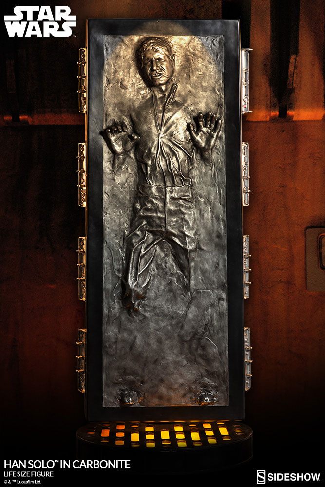 Star Wars - Han Solo in Carbonite Life-Size Statue | Sideshow Statue - Tophatter Daily Deals