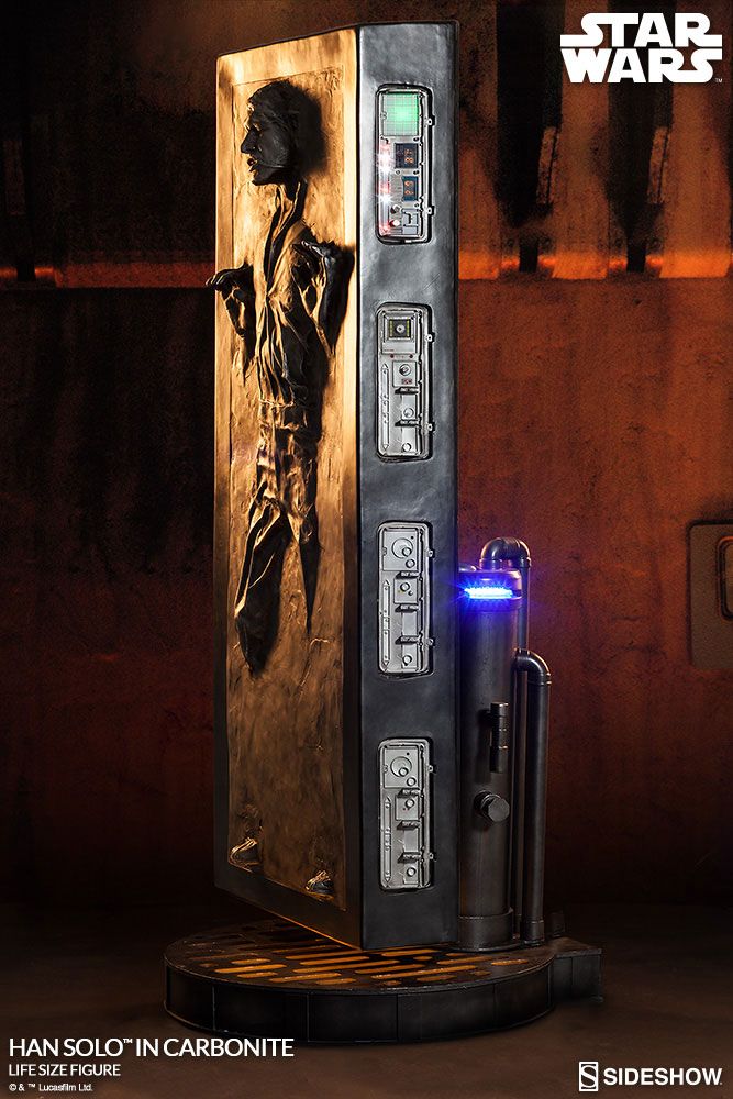 Star Wars - Han Solo in Carbonite Life-Size Statue | Sideshow Statue - Tophatter Daily Deals