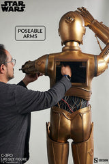 Star Wars - C-3PO Life-Size Statue | Sideshow Statue - Tophatter Daily Deals