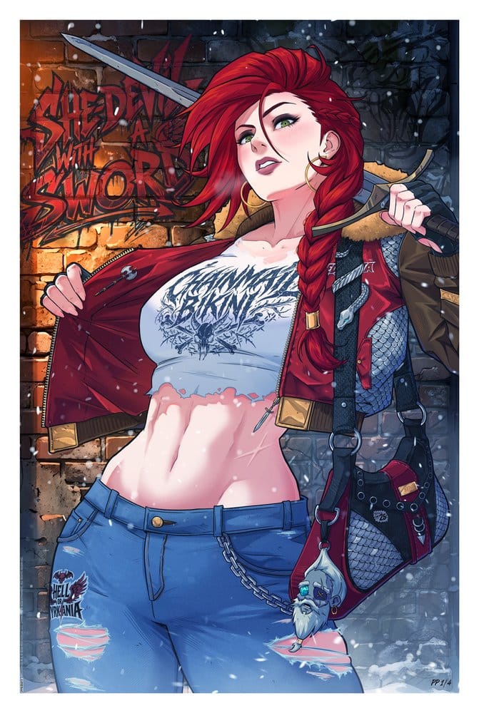 Red Sonja - Limited Edition Official Dynamite Fine Art Print Fine Art Print - Tophatter Daily Deals