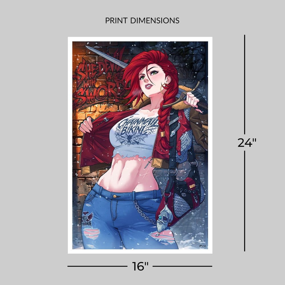 Red Sonja - Limited Edition Official Dynamite Fine Art Print Fine Art Print - Tophatter Daily Deals