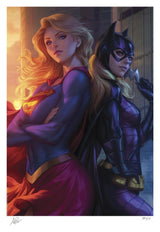 Supergirl & Batgirl World's Finest #1 - Limited Edition Official DC Comics Fine Art Print Fine Art Print - Tophatter Daily Deals