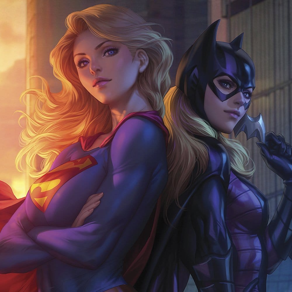 Supergirl & Batgirl World's Finest #1 - Limited Edition Official DC Comics Fine Art Print Fine Art Print - Tophatter Daily Deals
