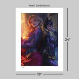 Supergirl & Batgirl World's Finest #1 - Limited Edition Official DC Comics Fine Art Print Fine Art Print - Tophatter Daily Deals