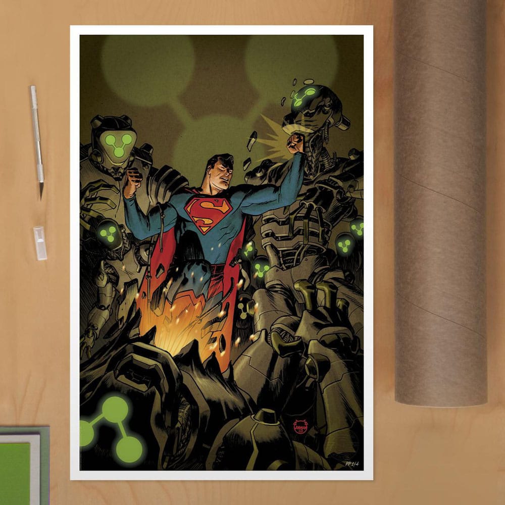 LAST CHANCE! Superman Space Age - Limited Edition Official DC Comics Fine Art Print Fine Art Print - Tophatter Daily Deals