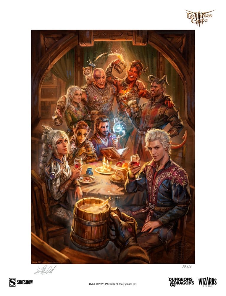 The Elfsong Tavern - Limited Edition Official Baldur's Gate III Fine Art Print Fine Art Print - Tophatter Daily Deals