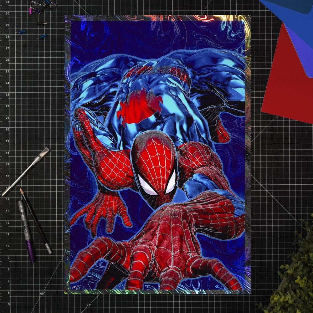 Spider-Man '94 Holofoil - Limited Edition Official Marvel Comics Art Print Fine Art Print - Tophatter Daily Deals