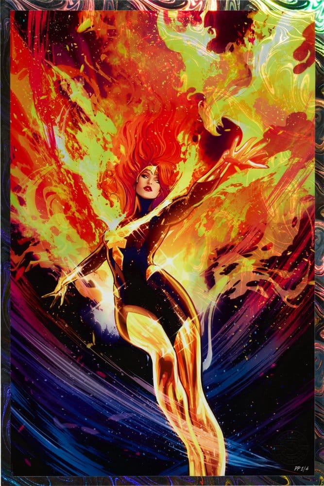 Phoenix #11 Limited Edition Rainbow Lava Holofoil - Official Marvel Comics Fine Art Print Fine Art Print - Tophatter Daily Deals