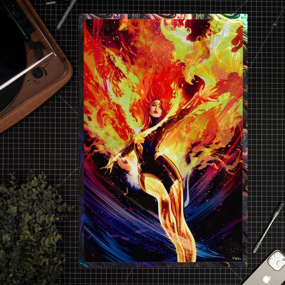 Phoenix #11 Limited Edition Rainbow Lava Holofoil - Official Marvel Comics Fine Art Print Fine Art Print - Tophatter Daily Deals