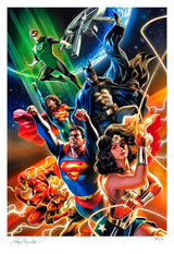 Justice League Unlimited #9 - Limited Edition Official DC Comics Fine Art Print Fine Art Print - Tophatter Daily Deals