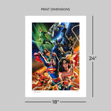 Justice League Unlimited #9 - Limited Edition Official DC Comics Fine Art Print Fine Art Print - Tophatter Daily Deals