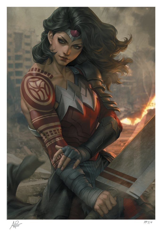 Absolute Wonder Woman - Limited Edition Official DC Comics Fine Art Print Fine Art Print - Tophatter Daily Deals