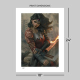 Absolute Wonder Woman - Limited Edition Official DC Comics Fine Art Print Fine Art Print - Tophatter Daily Deals