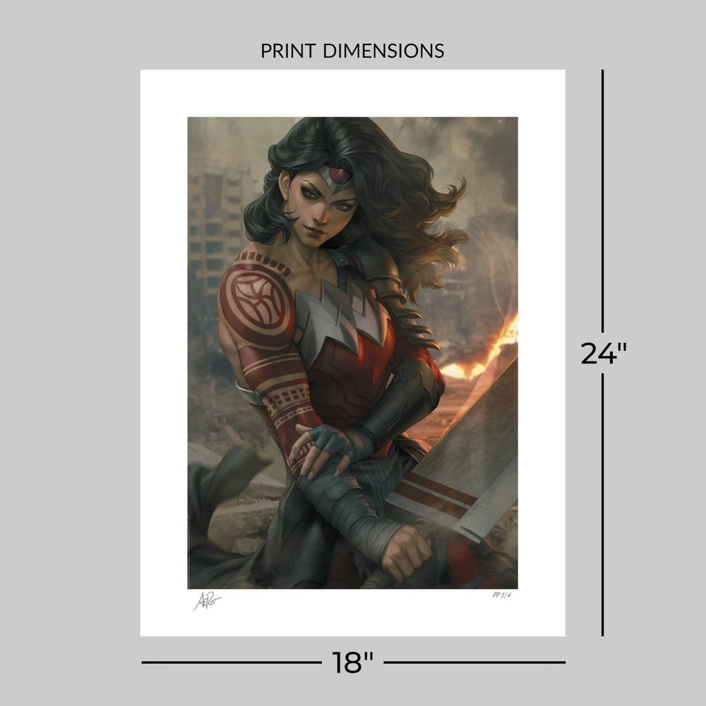 Absolute Wonder Woman - Limited Edition Official DC Comics Fine Art Print Fine Art Print - Tophatter Daily Deals