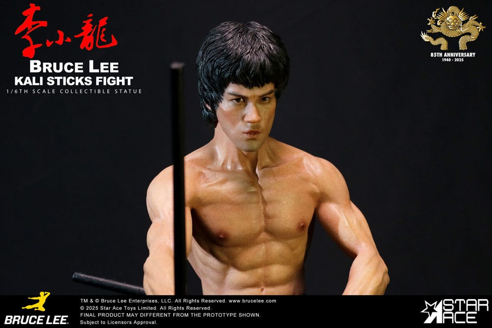 Enter the Dragon - Movie Statue Bruce Lee Kali Sticks Fight Deluxe Basement Version Statue - Tophatter Daily Deals
