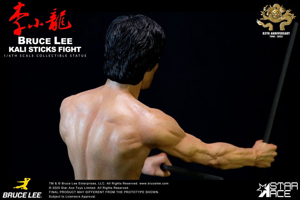 Enter the Dragon - Movie Statue Bruce Lee Kali Sticks Fight Deluxe Basement Version Statue - Tophatter Daily Deals