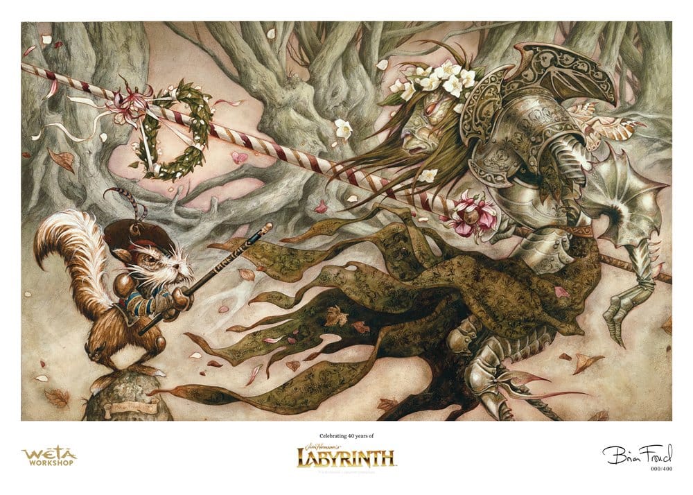 Labyrinth - The Knight Who Never Yields Official Weta Workshop Limited Edition Fine Art Print Fine Art Print - Tophatter Daily Deals