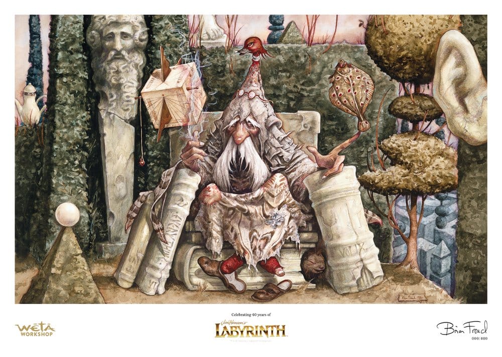 Labyrinth - Wiseman of the Labyrinth Official Weta Workshop Limited Edition Fine Art Print Fine Art Print - Tophatter Daily Deals