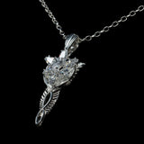 The Lord of the Rings - Official Weta Workshop Arwen Evenstar Pendant & Chain (Sterling Silver) Necklace - Tophatter Daily Deals