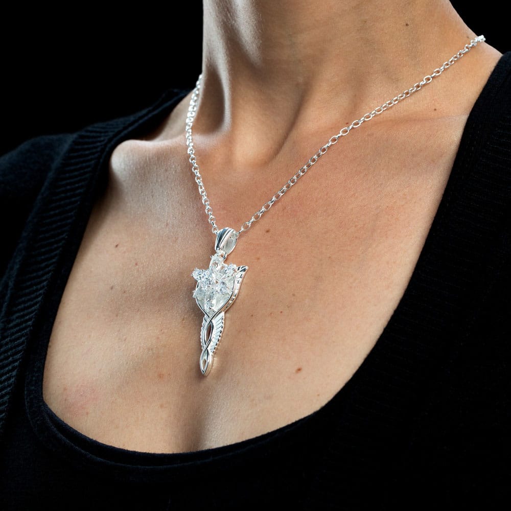The Lord of the Rings - Official Weta Workshop Arwen Evenstar Pendant & Chain (Sterling Silver) Necklace - Tophatter Daily Deals