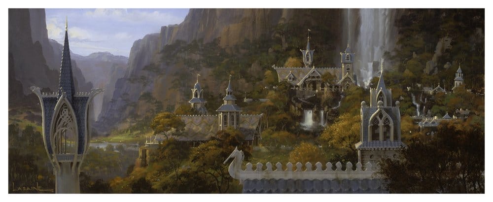 The Lord of the Rings - Rivendell Diorama Official Weta Workshop Statue Statue - Tophatter Daily Deals