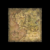 The Lord of the Rings - Parchment Map of Middle-earth Official Weta Workshop Fine Art Print Fine Art Print - Tophatter Daily Deals