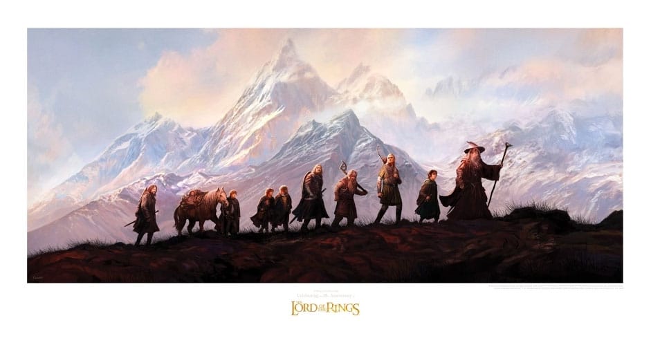 The Lord of the Rings - The Fellowship of the Ring: 20th Anniversary Official Weta Workshop Fine Art Print Fine Art Print - Tophatter Daily Deals