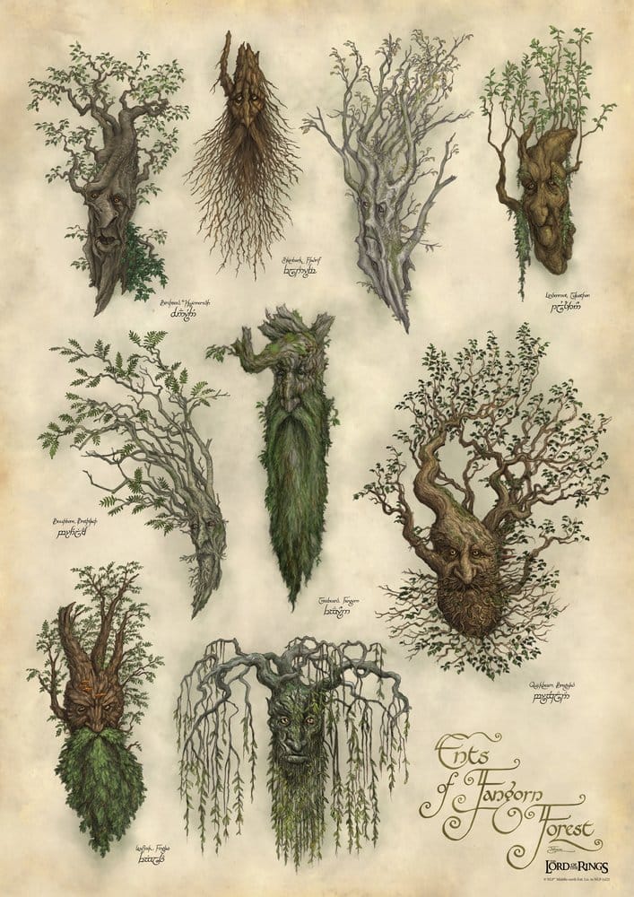 The Lord of the Rings - Ent's of Fangorn Forest Official Weta Workshop Fine Art Print Fine Art Print - Tophatter Daily Deals