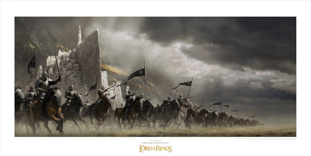 The Lord of the Rings - Faramir's Charge Official Weta Workshop Fine Art Print Fine Art Print - Tophatter Daily Deals