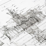 The Lord of the Rings - The Stable of Edoras Blueprint Official Weta Workshop Fine Art Print Fine Art Print - Tophatter Daily Deals