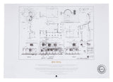 The Lord of the Rings - The Courtyard of Minas Tirith Blueprint Official Weta Workshop Fine Art Print Fine Art Print - Tophatter Daily Deals