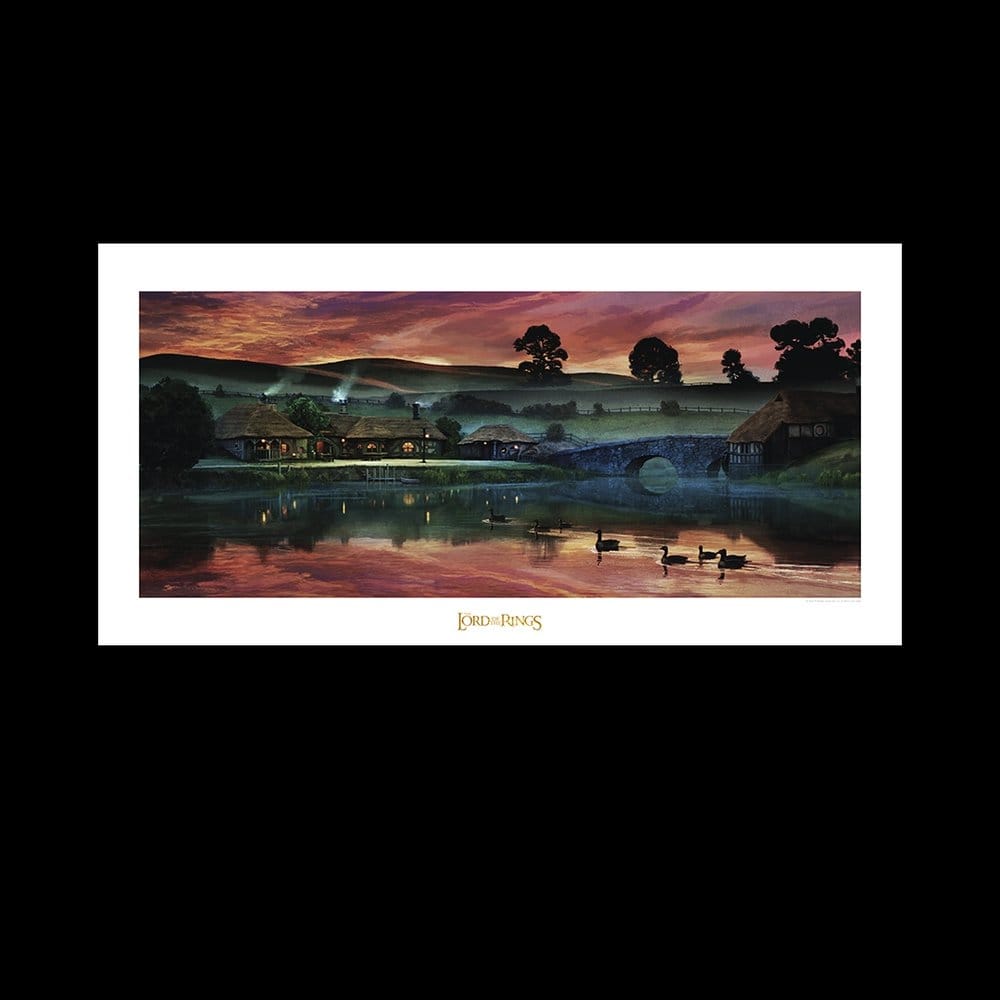 The Lord of the Rings - Return to the Green Dragon Inn Official Weta Workshop Fine Art Print Fine Art Print - Tophatter Daily Deals